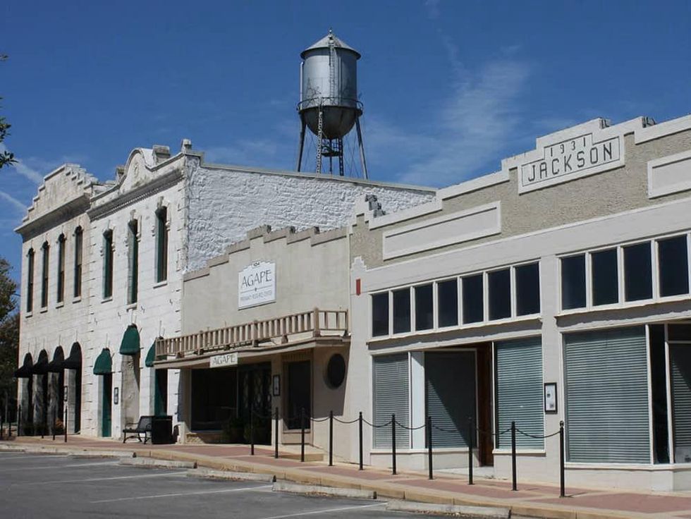 City of Round Rock water tower downtown