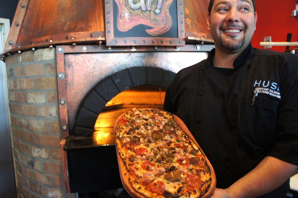 City Oven meat pizza