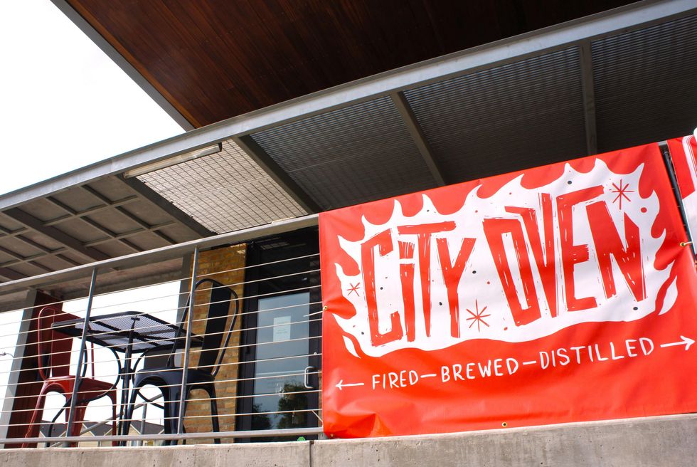 City Oven sign