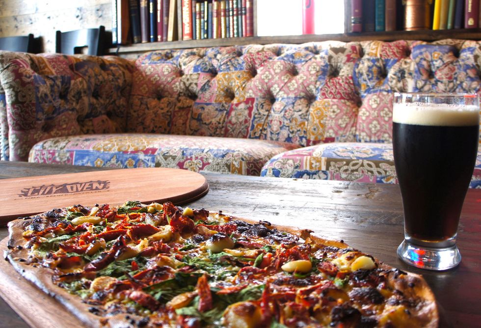 City Oven vegetable pizza