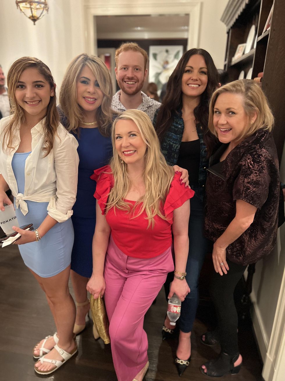 CJ Perez, Esme Perez, Jake Asman, Rachel Conrad, Laura Beavers, and Misit Pace-Krahl (center).