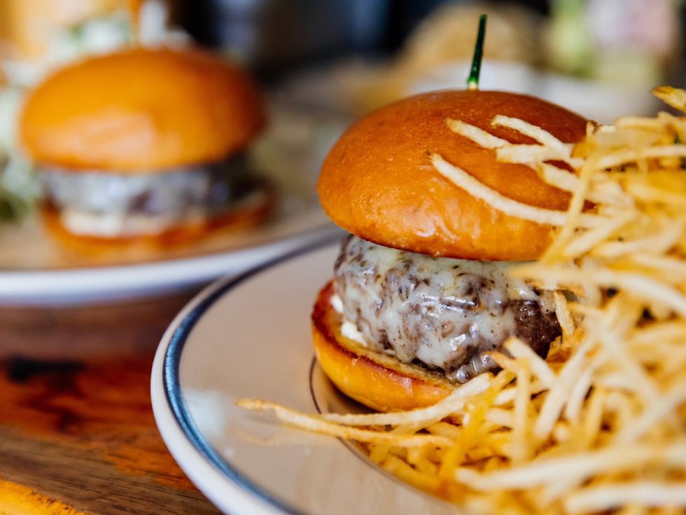 Clark's Oyster Bar burger