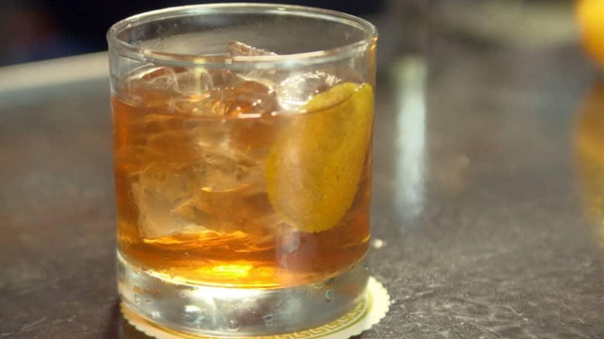 Classic old fashioned made with Old Forester Kentucky Straight Bourbon Whisky