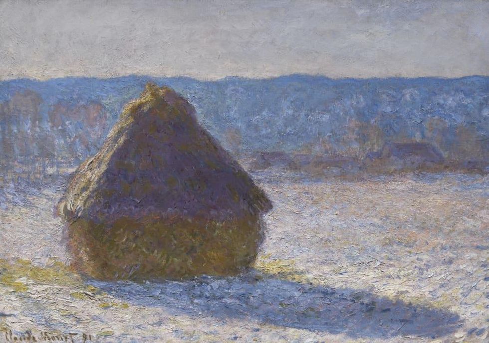 Claude Monet, Grainstack (Snow Effect), 1891, oil on canvas, Museum of Fine Arts, Boston