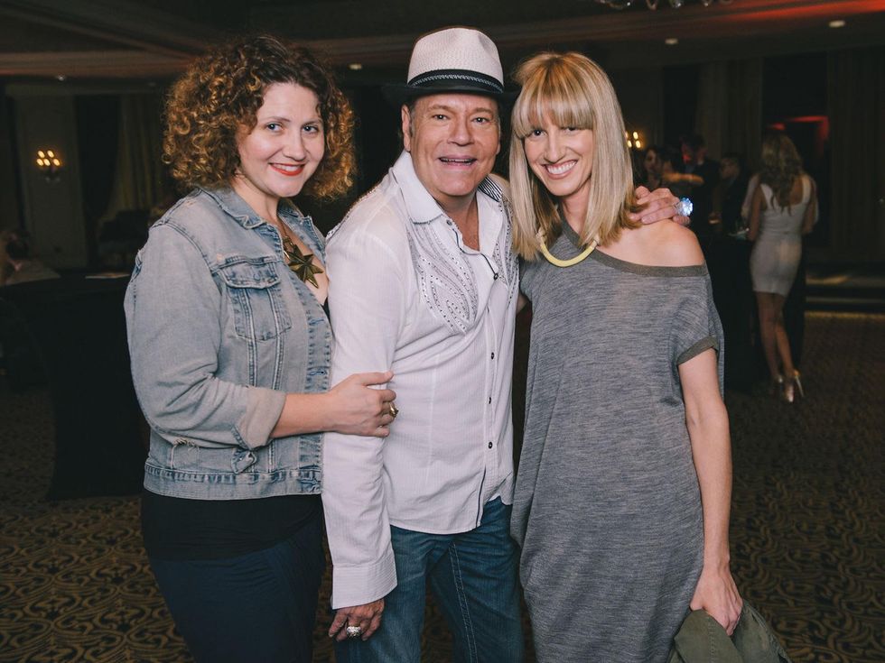 Claudia Solis, from left, Bubba McNeely and Chris Goins at the Fashion Houston Launch Party October 2013
