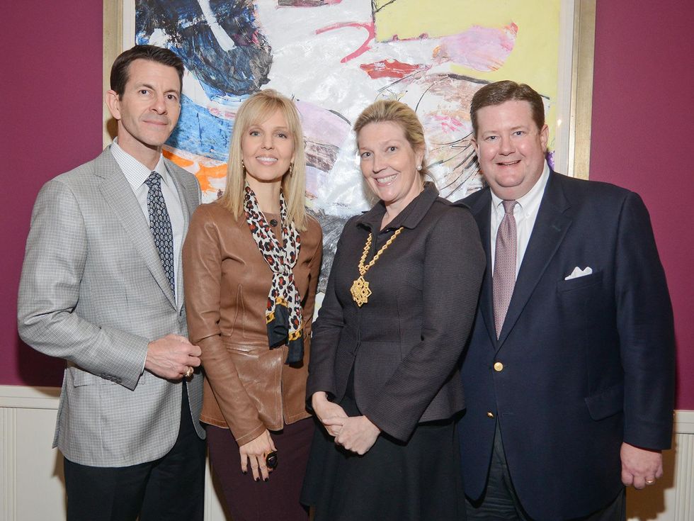 Clay and Amber Bretches, from left, and Kathryn and Jeff Smith at the JDRF gala kick-off party January 2014