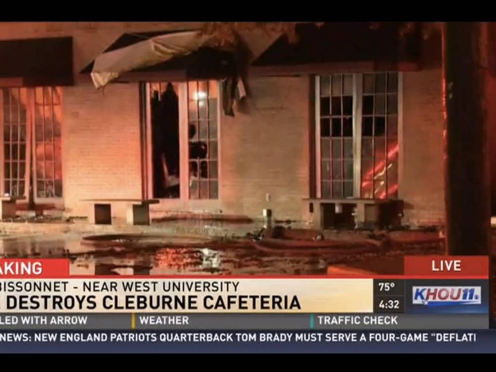 Cleburne Cafeteria Fire