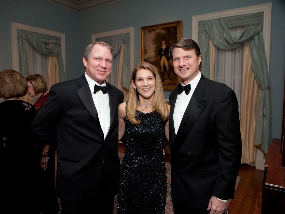Cliffe Reckling, from left, with Elise and James Reckling at the Rienzi Society dinner January 2014