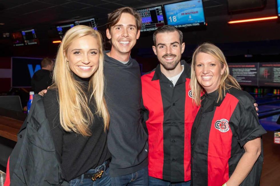 Clint Capela bowling bash 2019 Morgan Meadows, Briggs Webster, Austin Ergenbright, Mandy Deas