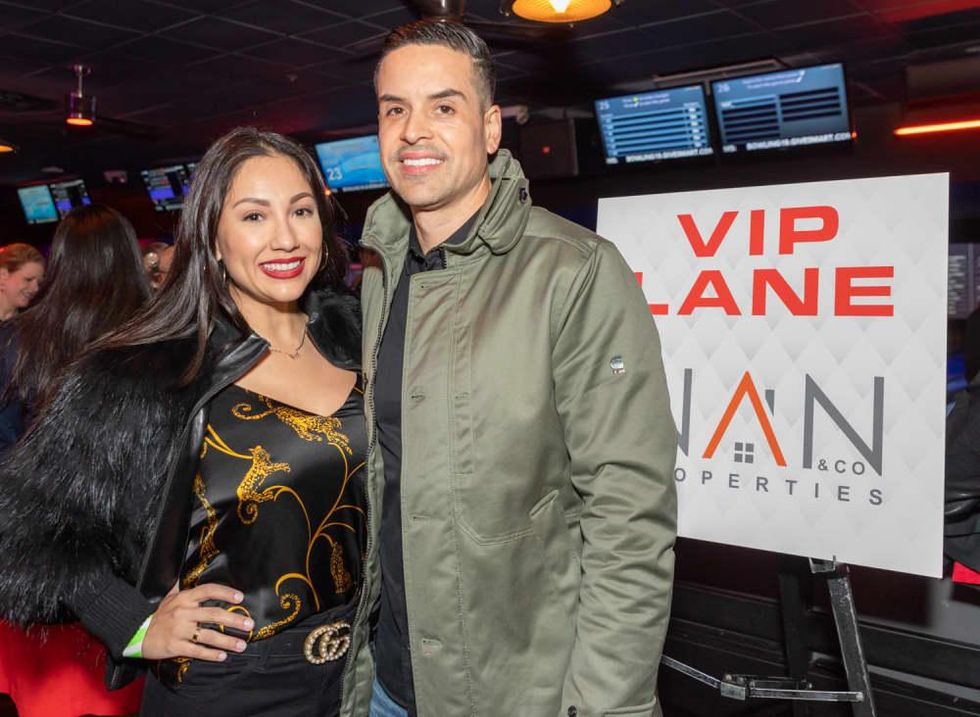 Clint Capela bowling bash 2019 Nancy Almodovar, Jose Almodovar