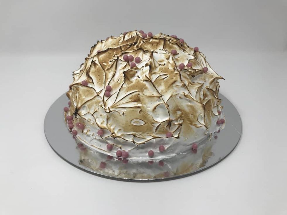 Cloud 10 Creamery baked Alaska cake