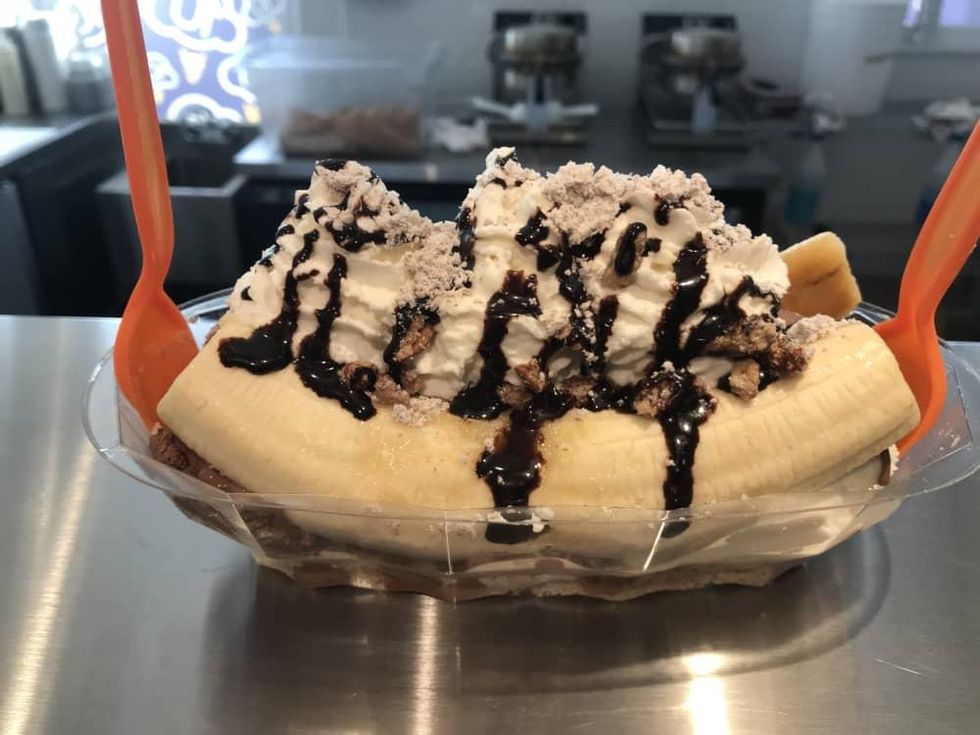 Cloud 10 Creamery banana split
