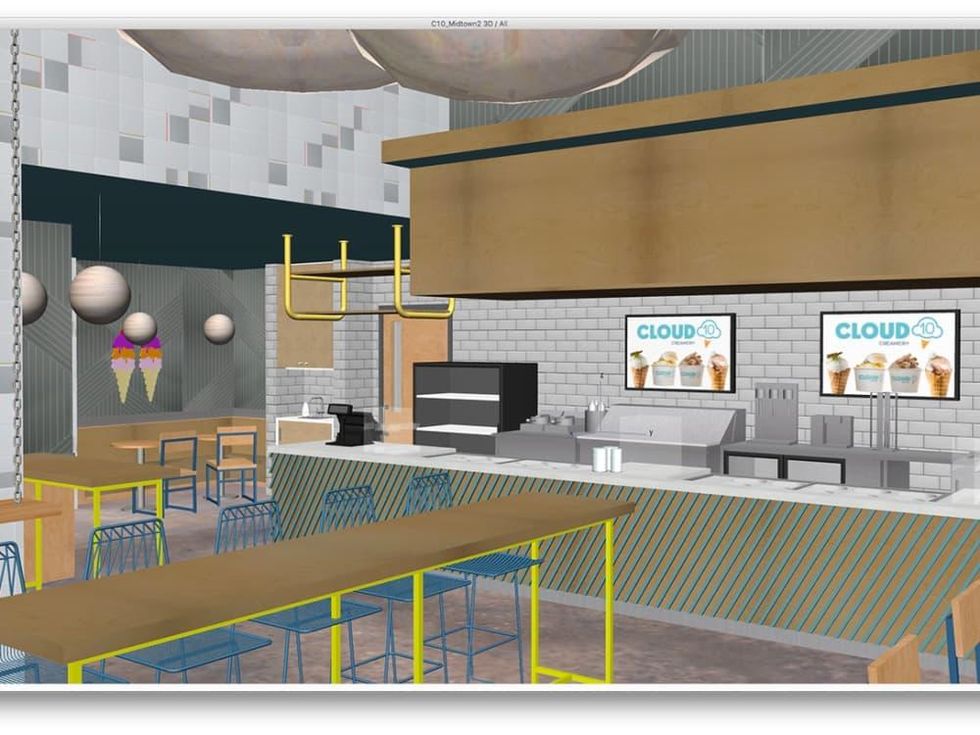 Cloud 10 Creamery Midtown rendering