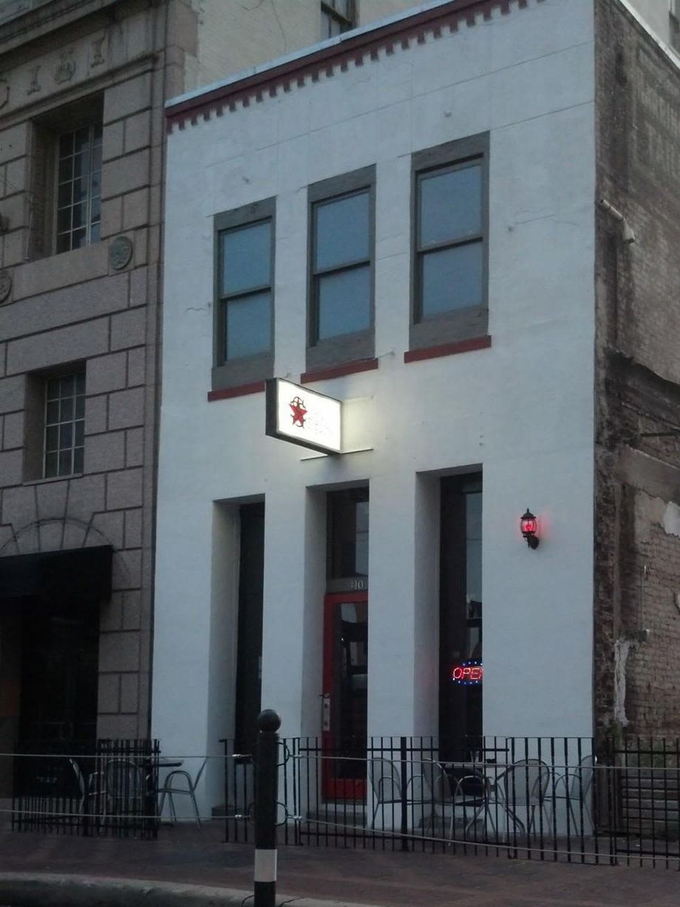 Clutch City Squire bar Houston exterior night