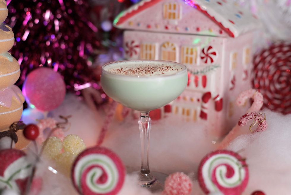 cocktail at the jingle bell bar