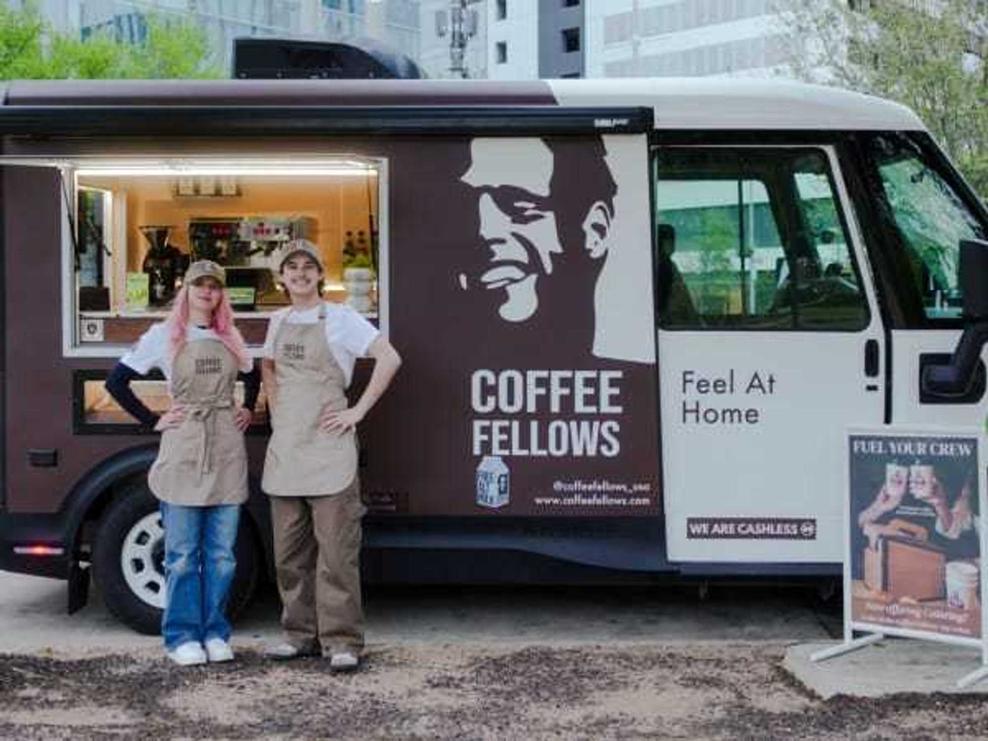 Coffee Fellows mobile cafe food truck