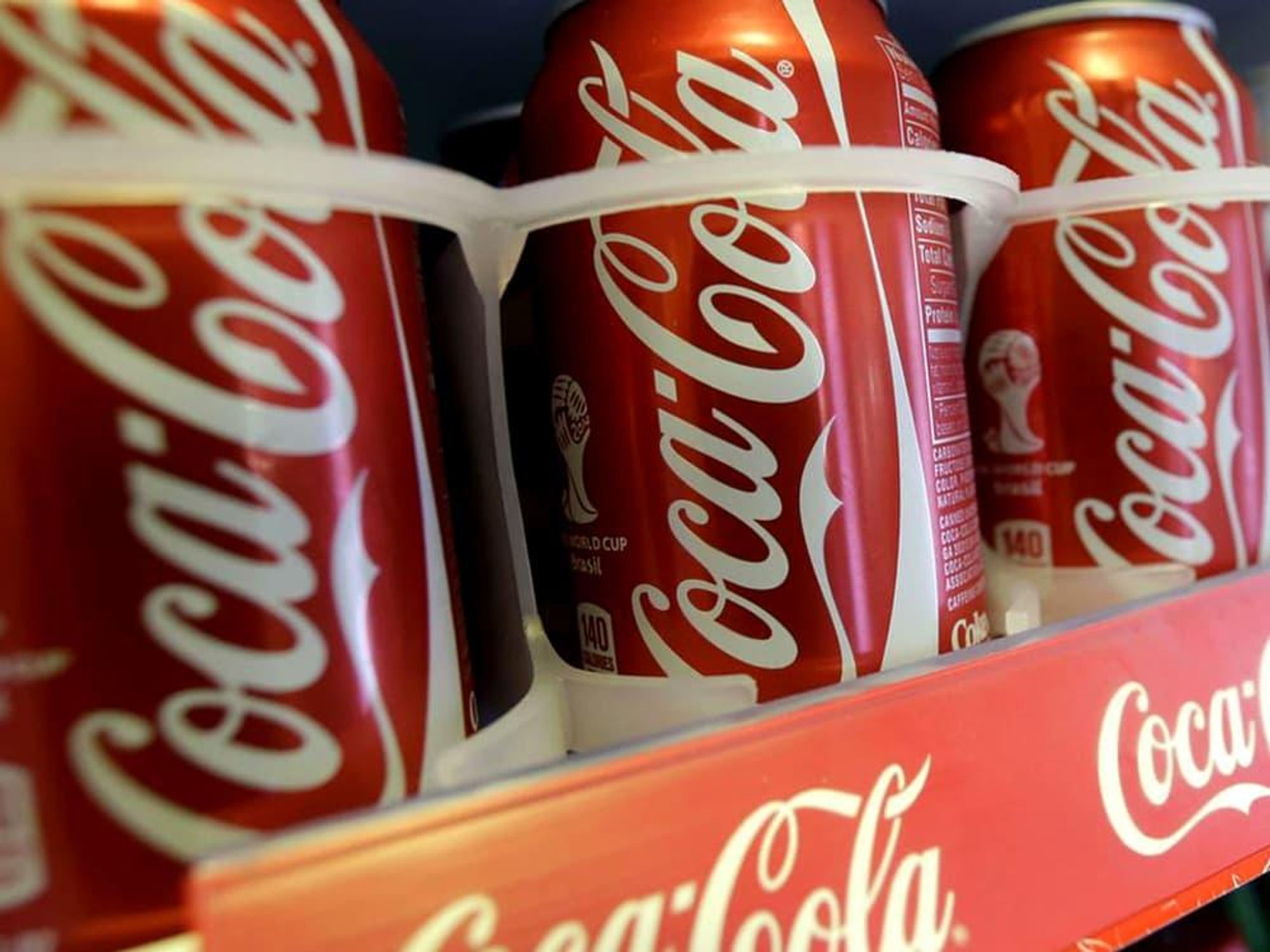 Coke cans new Coca-Cola facility Houston