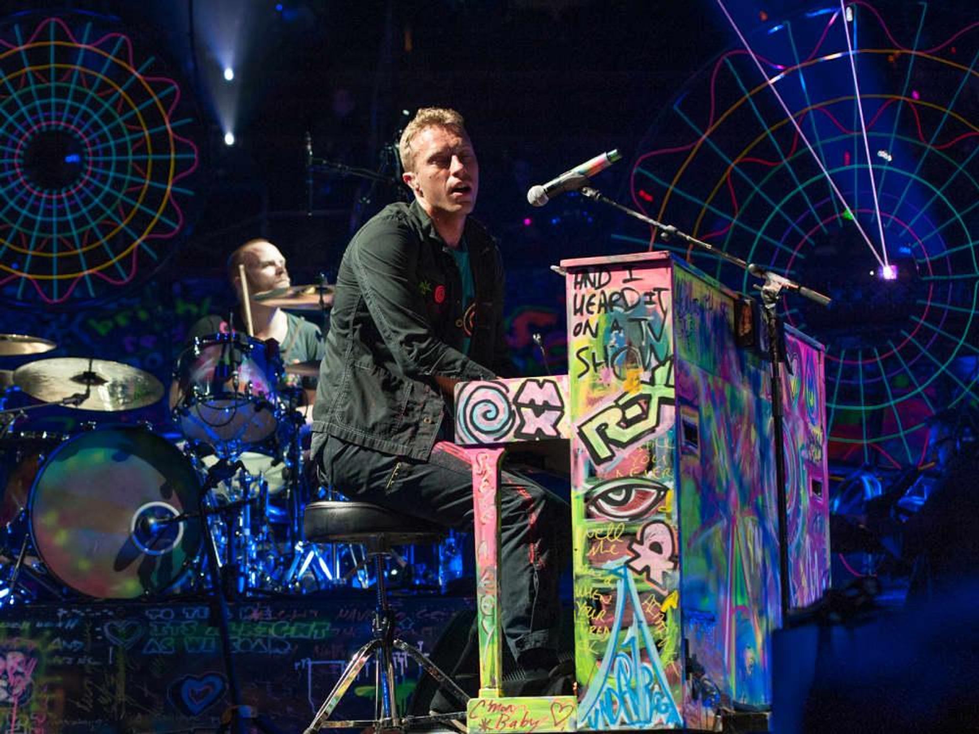 Coldplay, Chris Martin, Toyota Center, June 2012