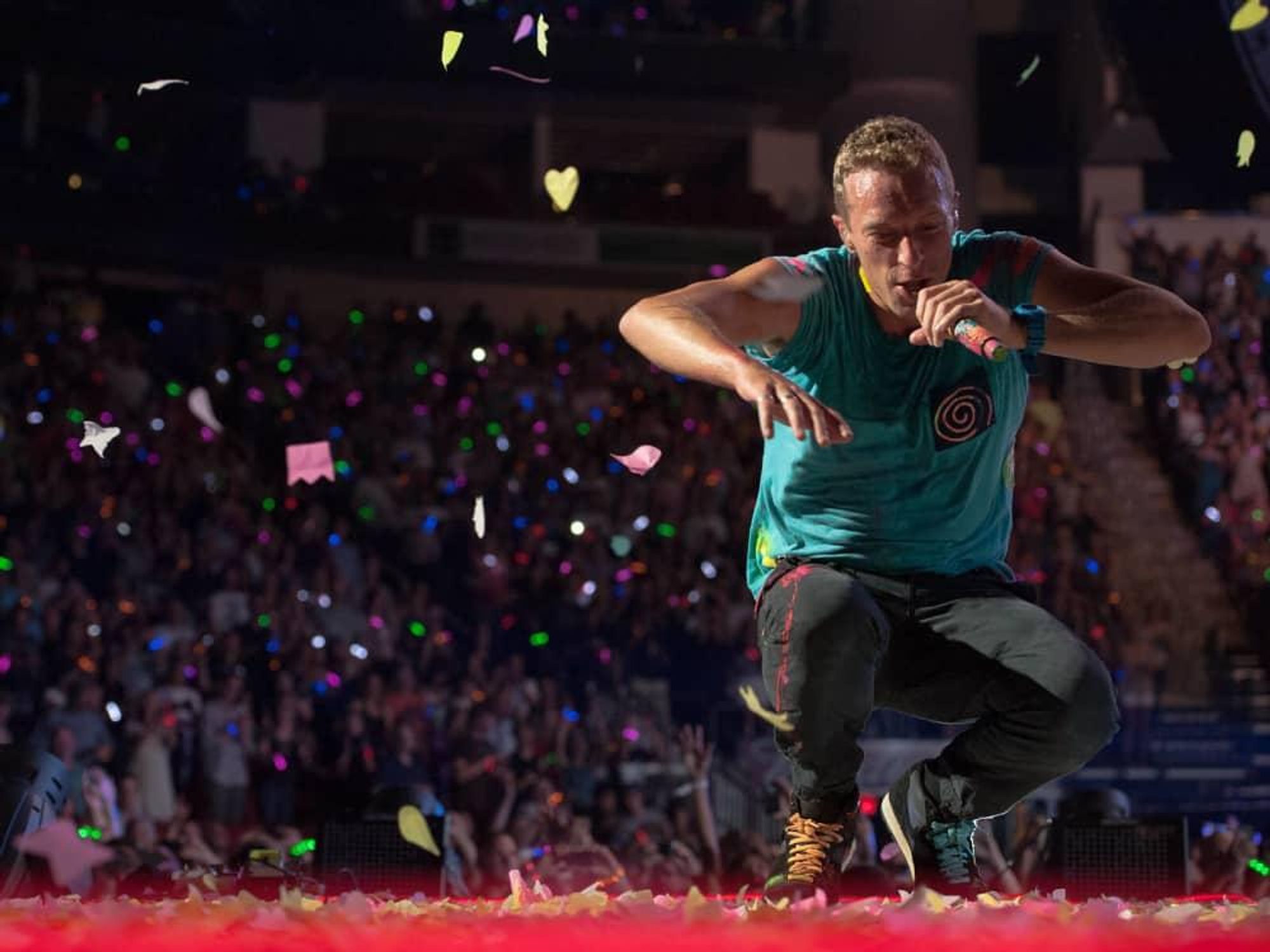 Coldplay, Chris Martin, Toyota Center, June 2012