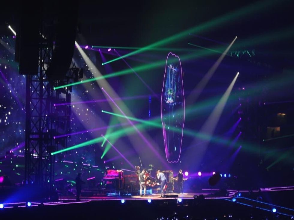 Coldplay laser show