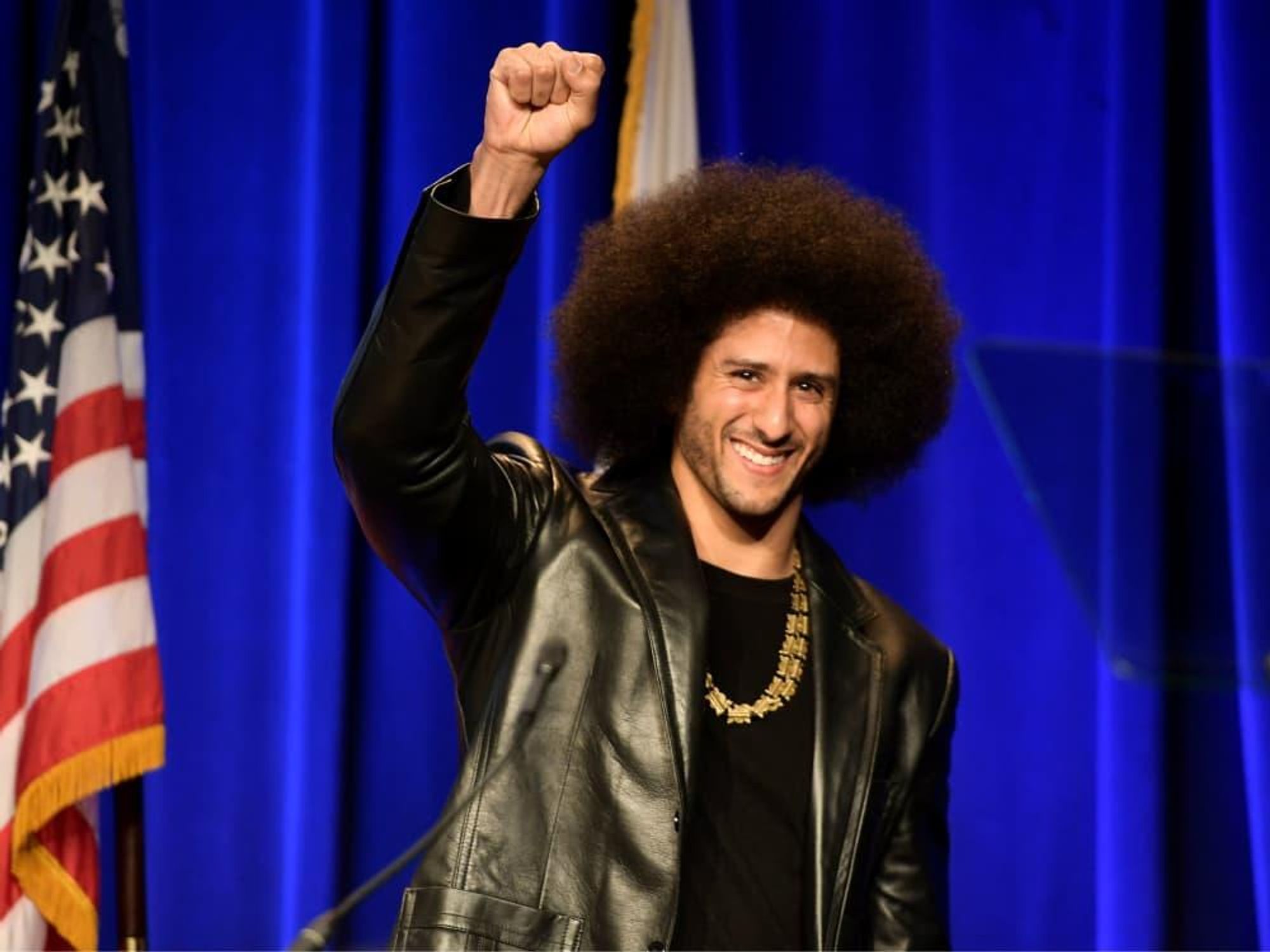 Colin Kaepernick fist raise