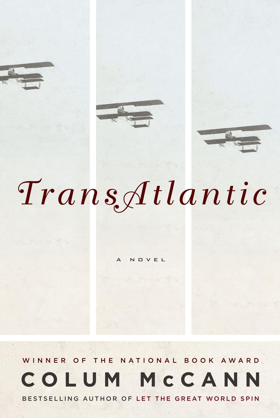 Colum McCann, Transatlantic, book jacket, Inprint