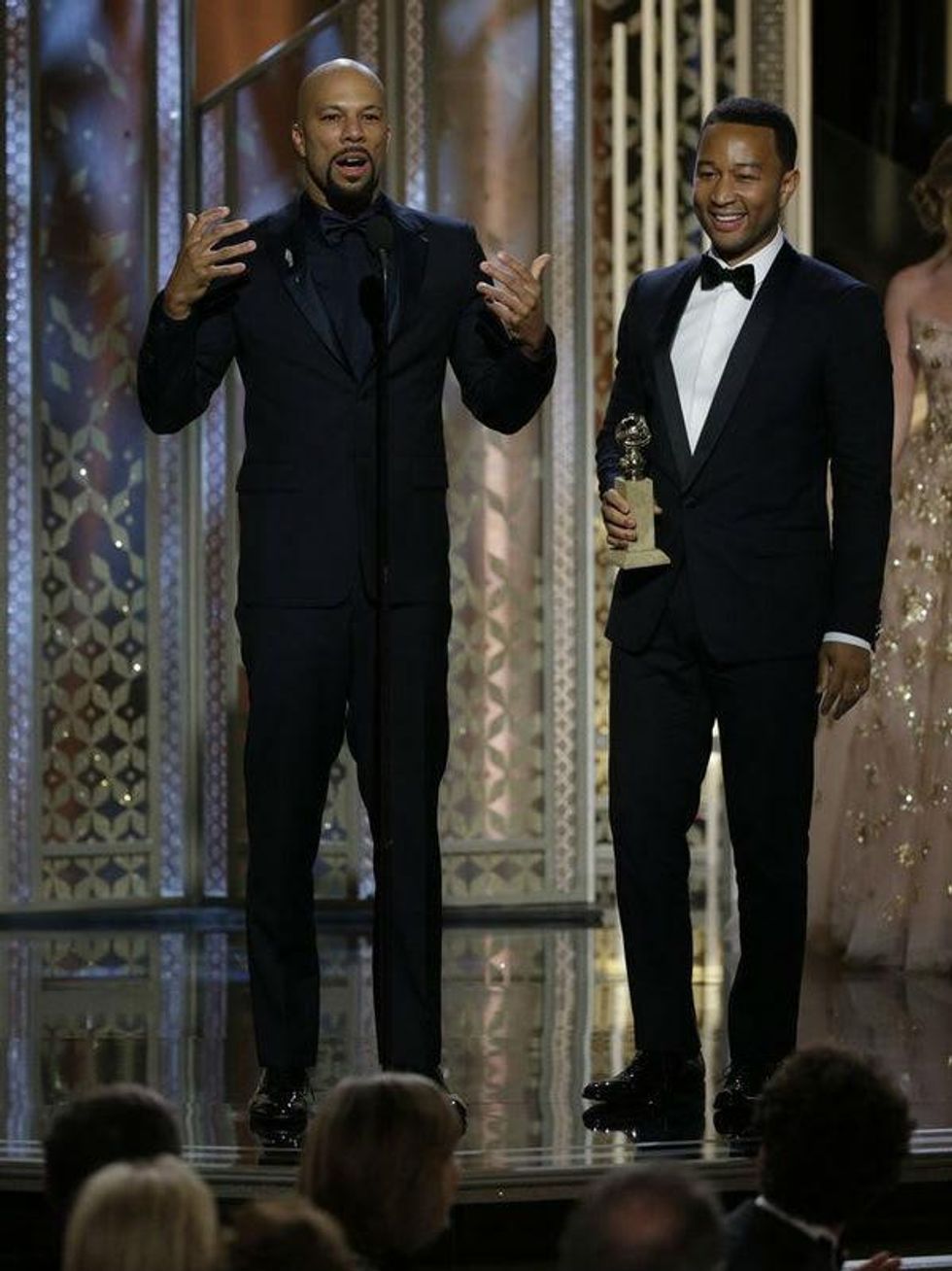 Common and John Legend at the 2015 Golden Globe Awards
