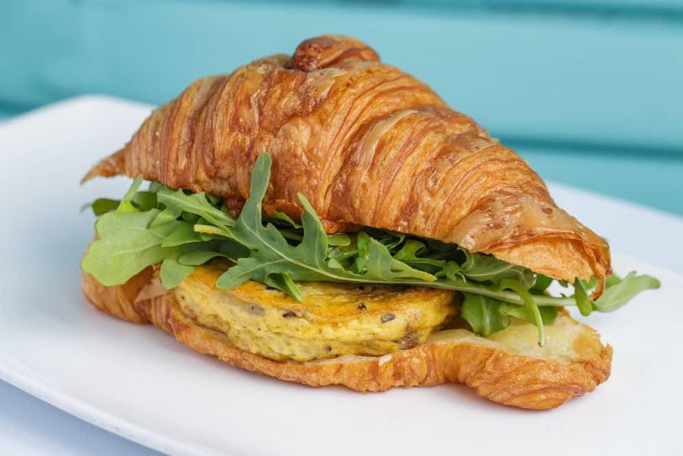 Common Bond mushroom cheese egg sandwich