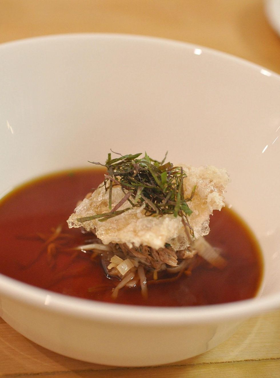 Common Bond oxtail consomme