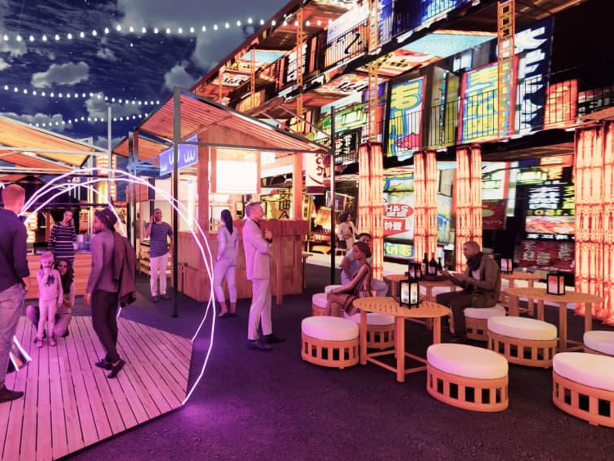 Commune food festival rendering