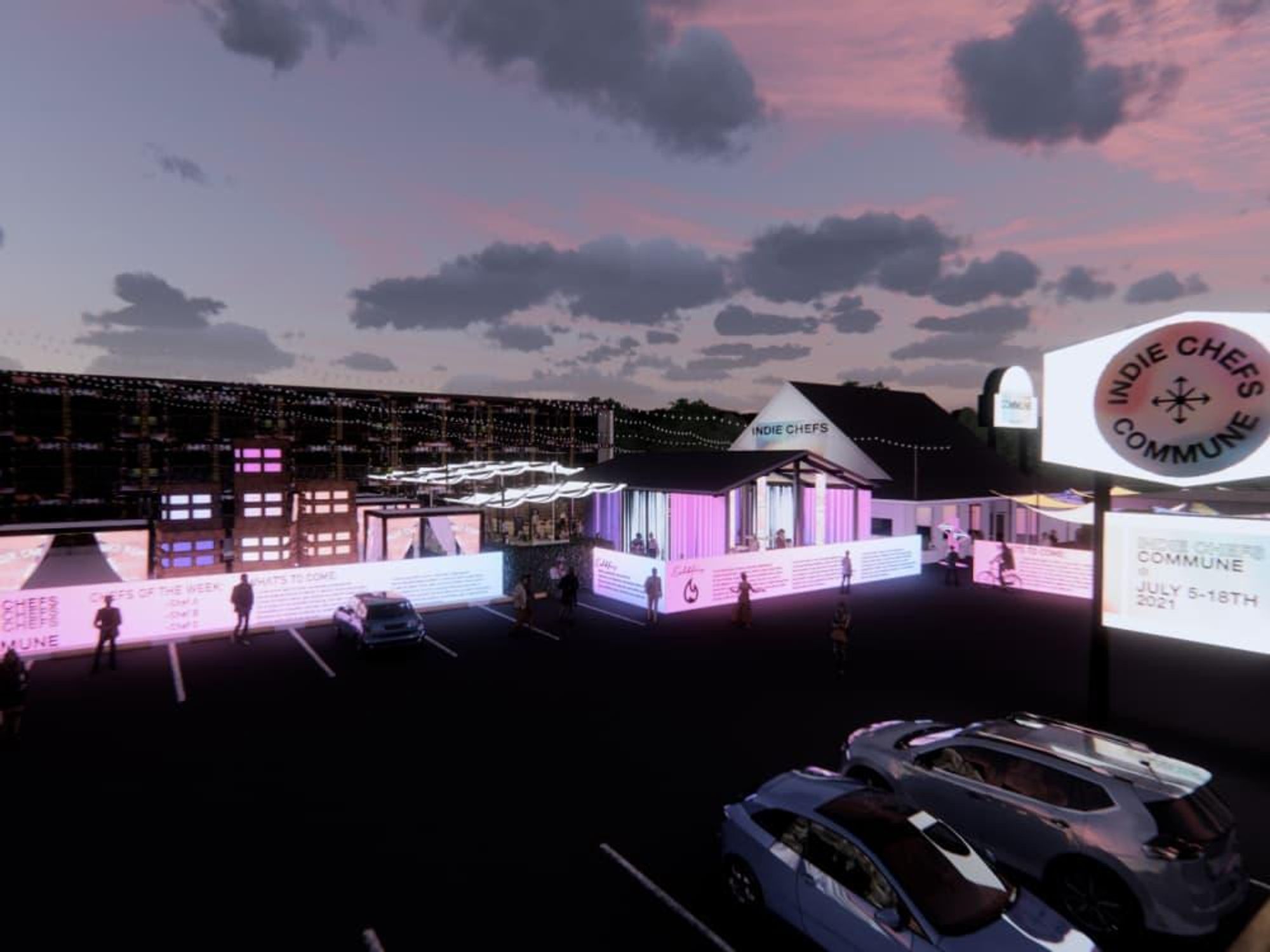 Commune food festival rendering