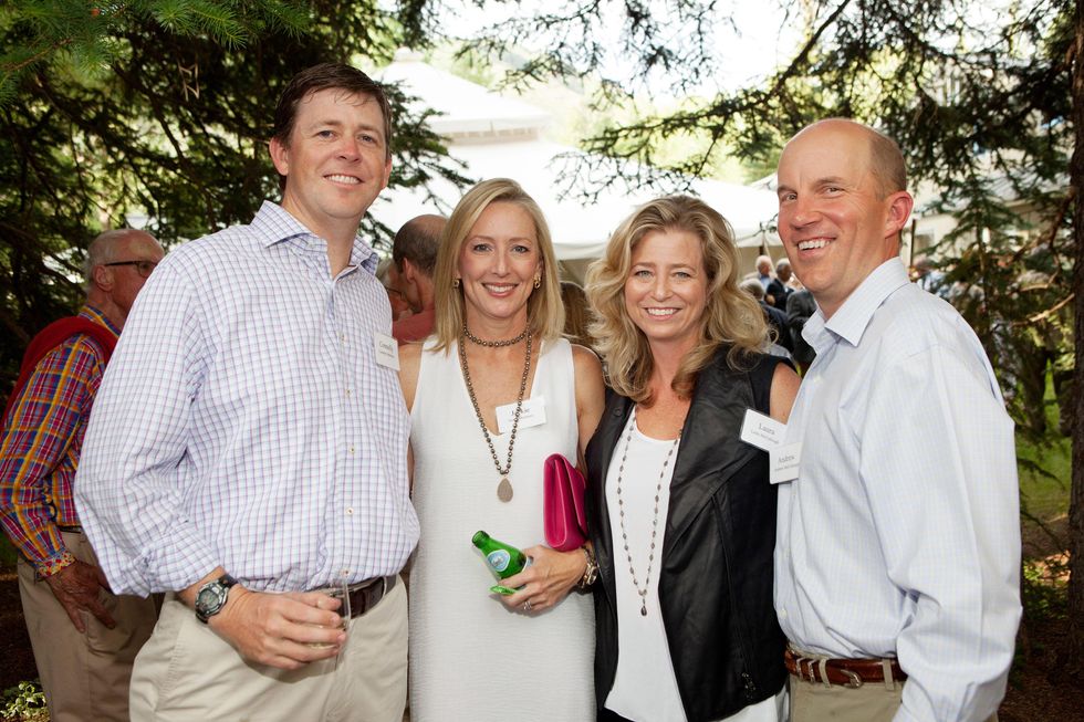 Connelly and Jackie McGreevy, from left, and Laura and Andrew McCullough at M.D. Anderson in Aspen July 2014