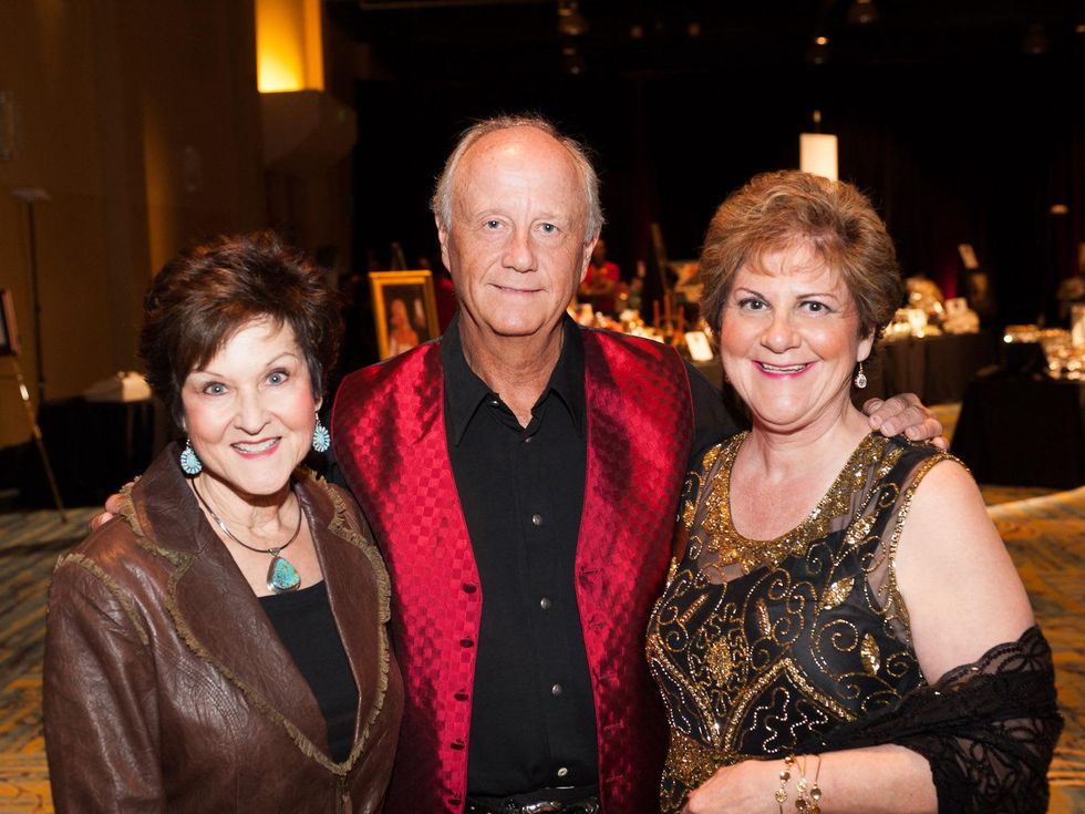 Connie and Larry Stick, from left, with Carole Little at the Northwest Ministries Gala October 2013