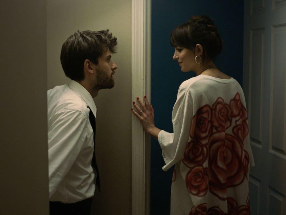 Connor Raiff and Dakota Johnson in Cha Cha Real Smooth