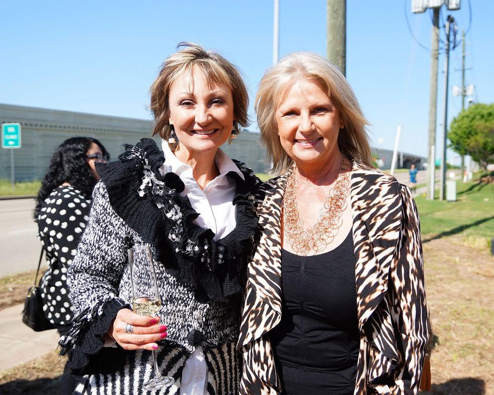 Constance McDerby, left, and Jeannie Bollinger at the BMW West groundbreaking party April 2014