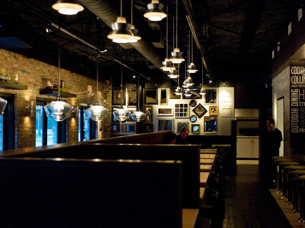 Cook & Collins Houston January 2014 interior at night
