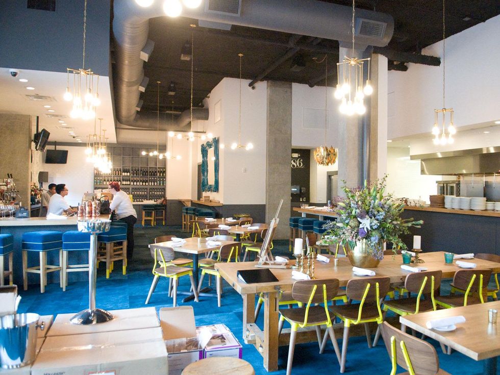 Coppa Osteria Houston September 2013 dining room