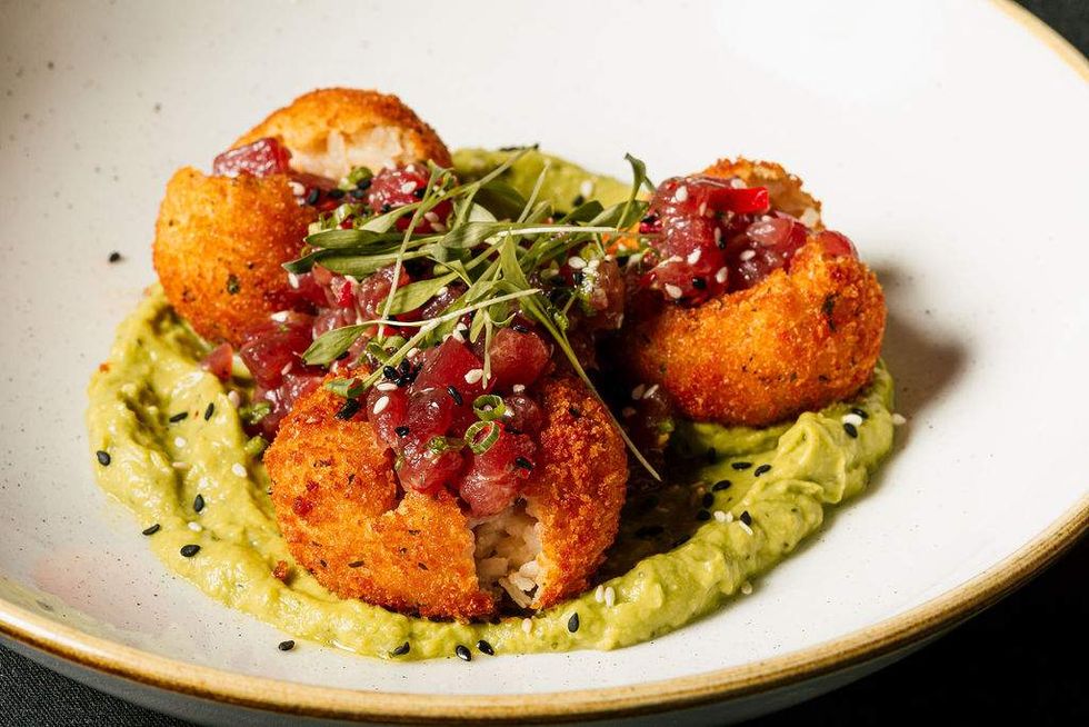 Coppa Osteria \u200btuna tartare broken arancini