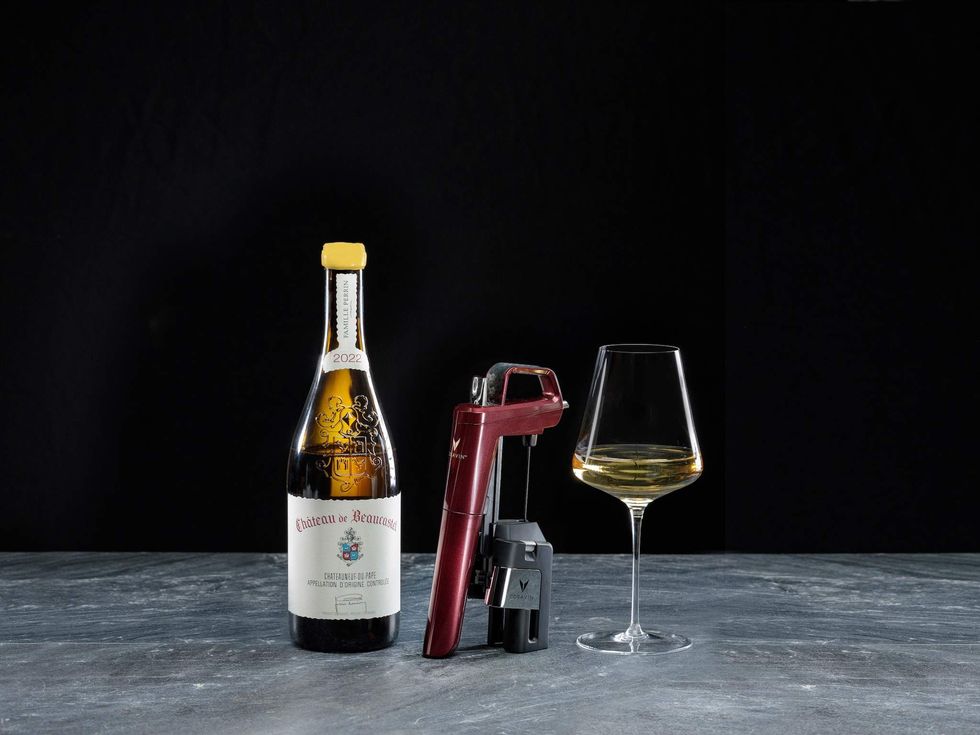 Coravin and wine bottle
