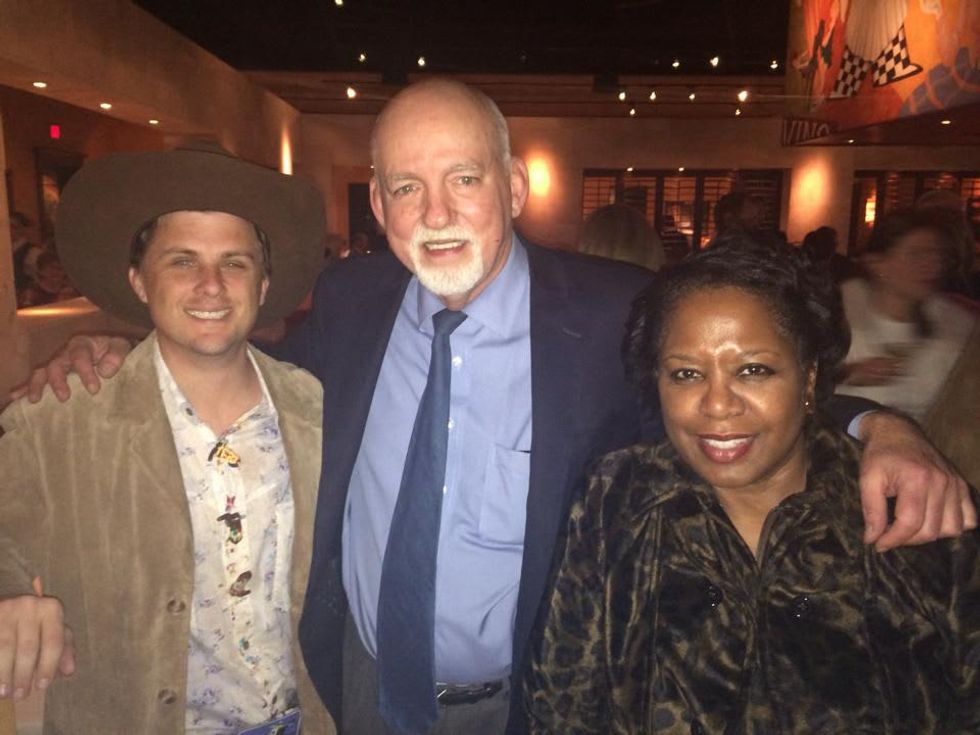 Corbett Parker, Bill Sadler and Mary Benton at Arturo's