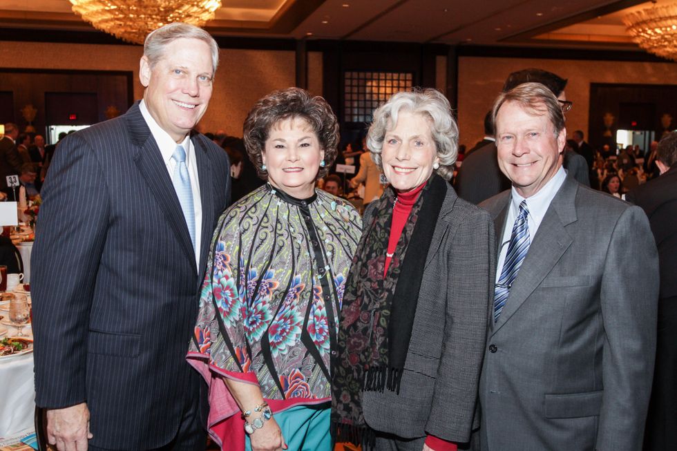 Corby and Barbara Robertson, from left, Beth Robertson and Steven Pearce at the National Philanthropy Day Awards November 2014