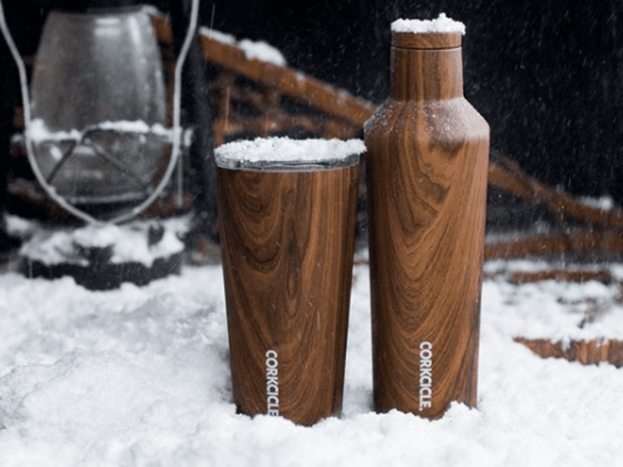 Corkcicle walnut wood collection