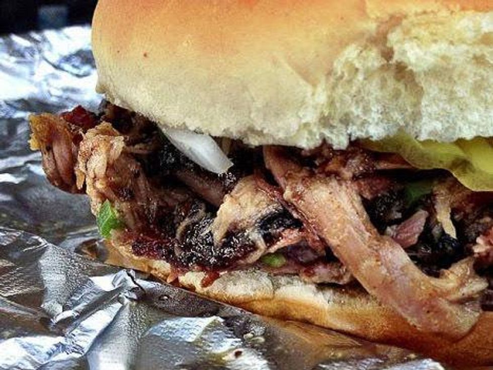 CorkScrew Barbecue in Spring, Texas, barbecue sandwich