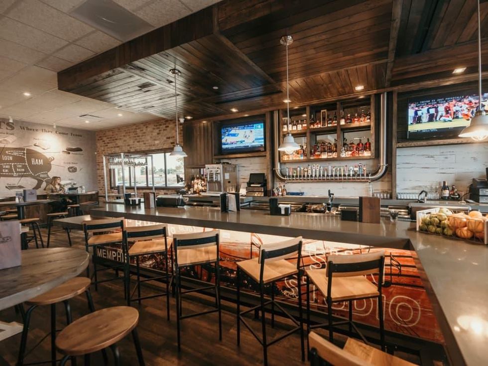 Corky's BBQ bar interior