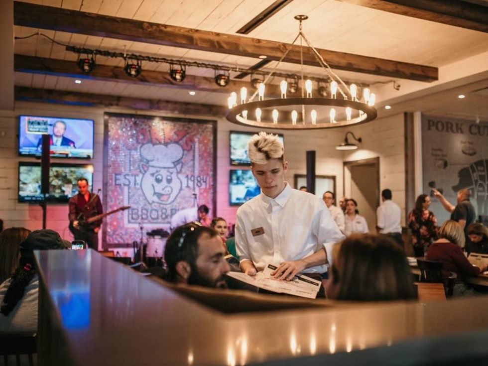 Corky's BBQ interior