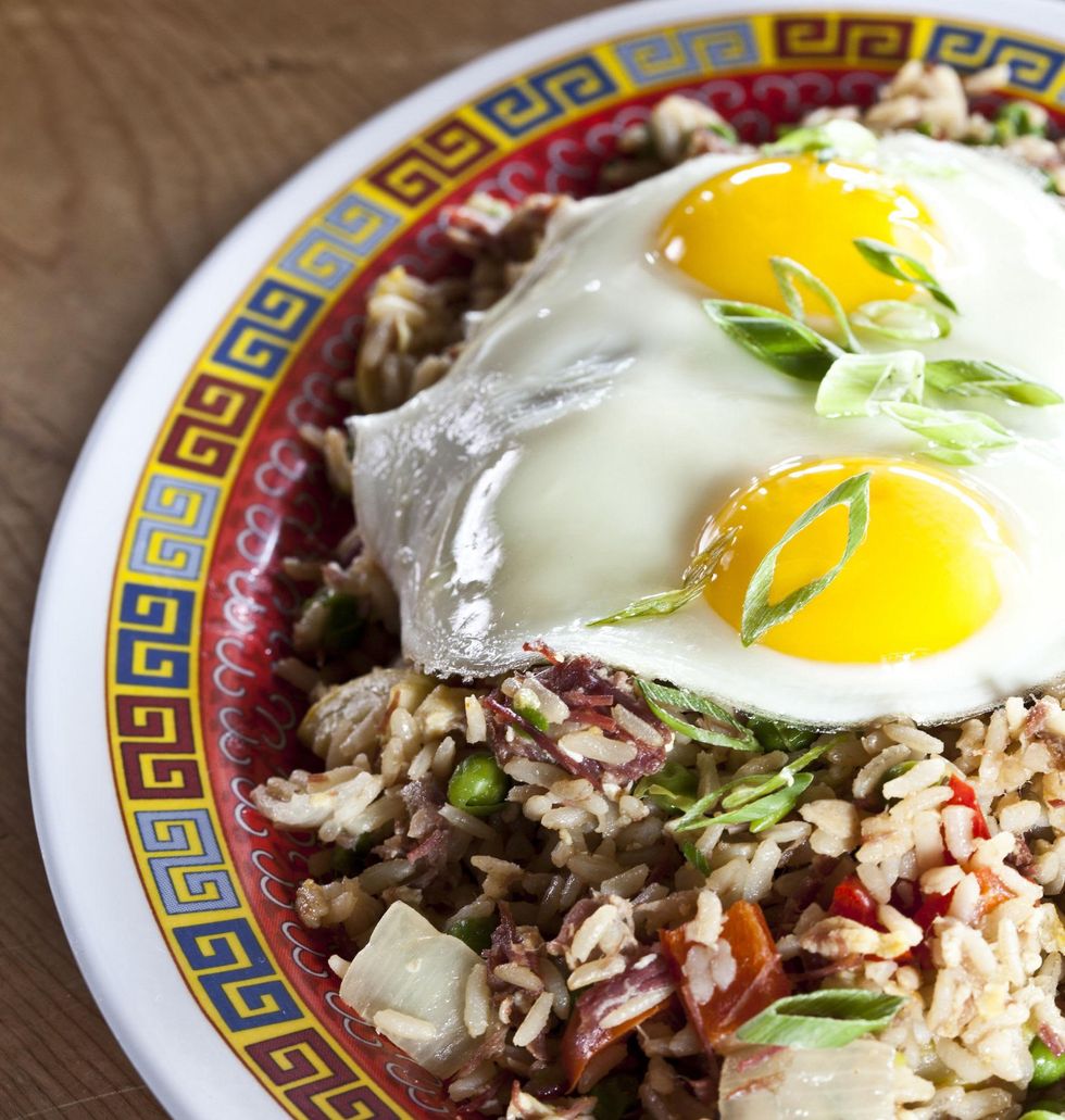 Corned beef fried rice at Hay Merchant