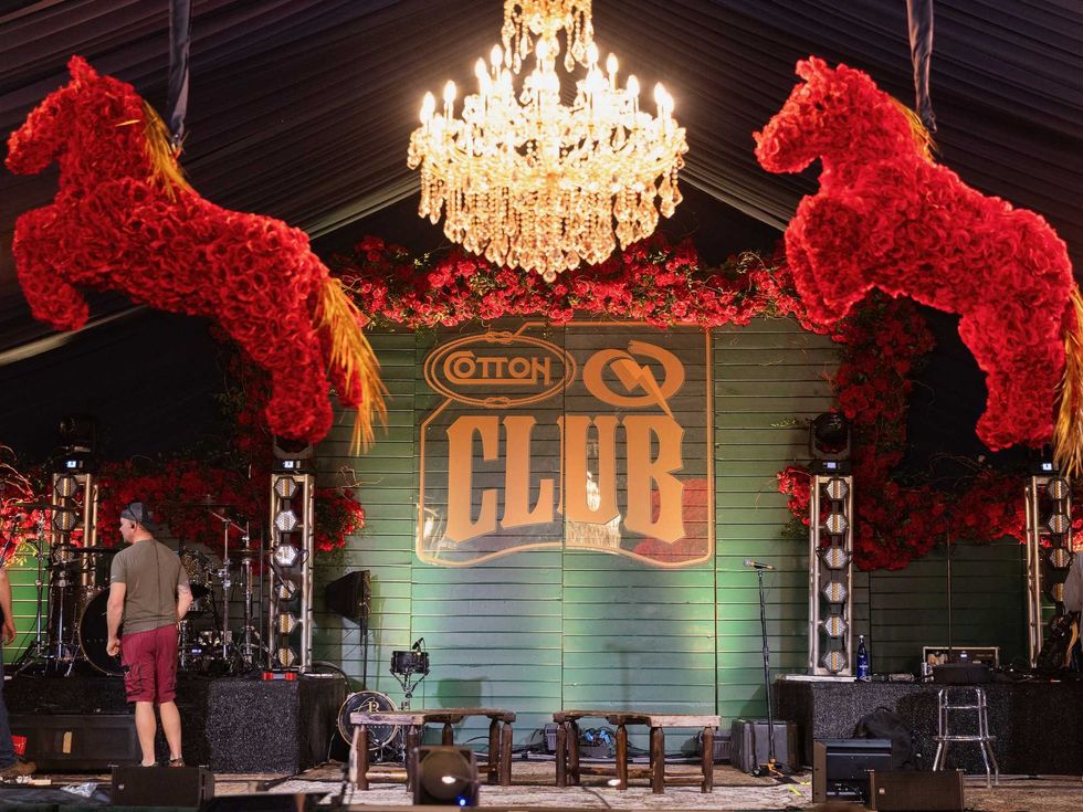 Cotton Q Club rodeo tent 2026