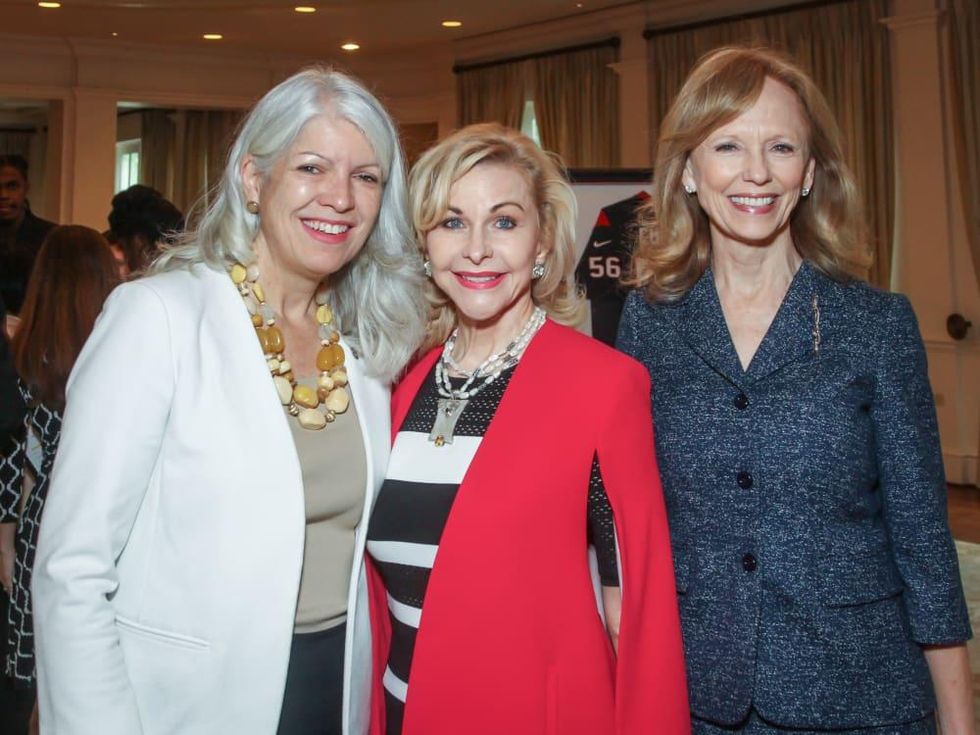 Council Member Karla Cisneros, Dana Kervin and Susan Sarofim/Mayor's Literacy Breakfast