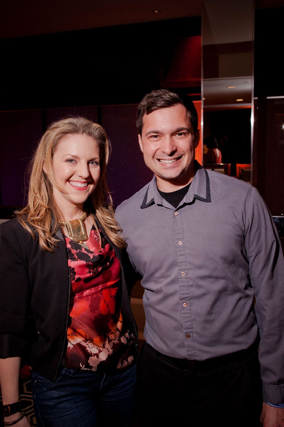 Courtney Perna and Vincent Drabik at the Texas Film Awards Event February 2015