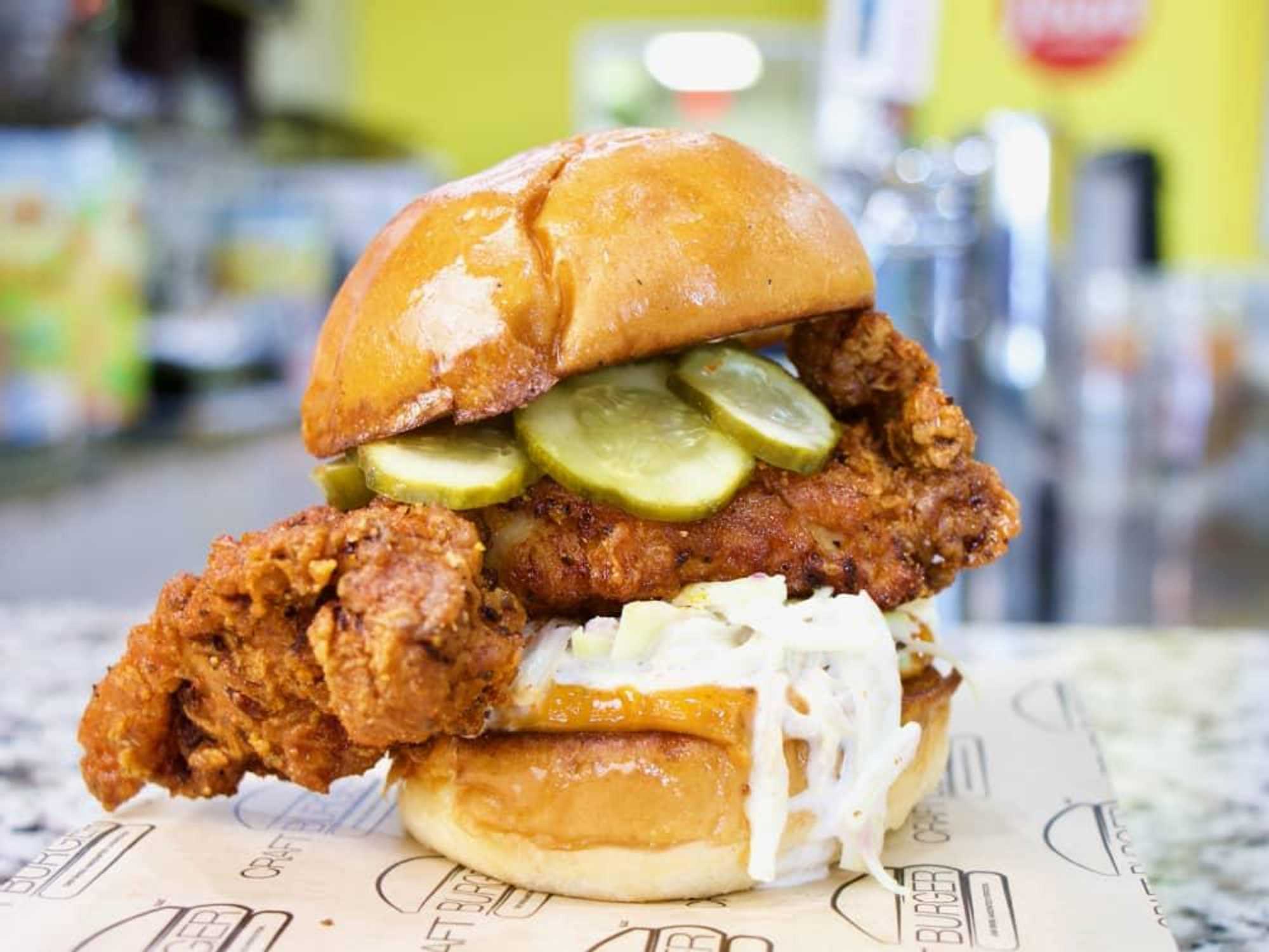 Craft Burger Katy chicken sandwich